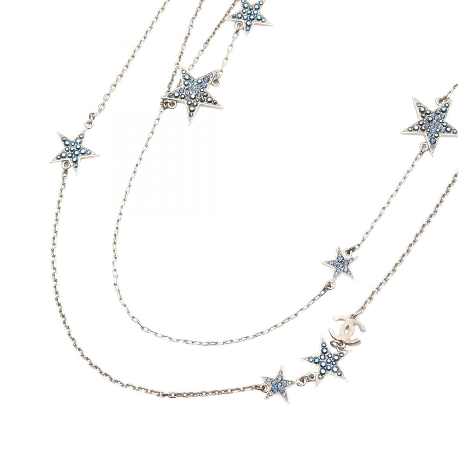 Yellow - Chanel Coco Mark Star Necklace - Stainless Steel with Rhinestones - Women's - Silver - Blue: Yellow - Chanel Coco Mark Star Necklace - Stainless Steel with Rhinestones - Women's - Silver - Blue This listing features Yellow - Chanel Coco Mark Star Necklace - Stainless Steel with Rhinestones -