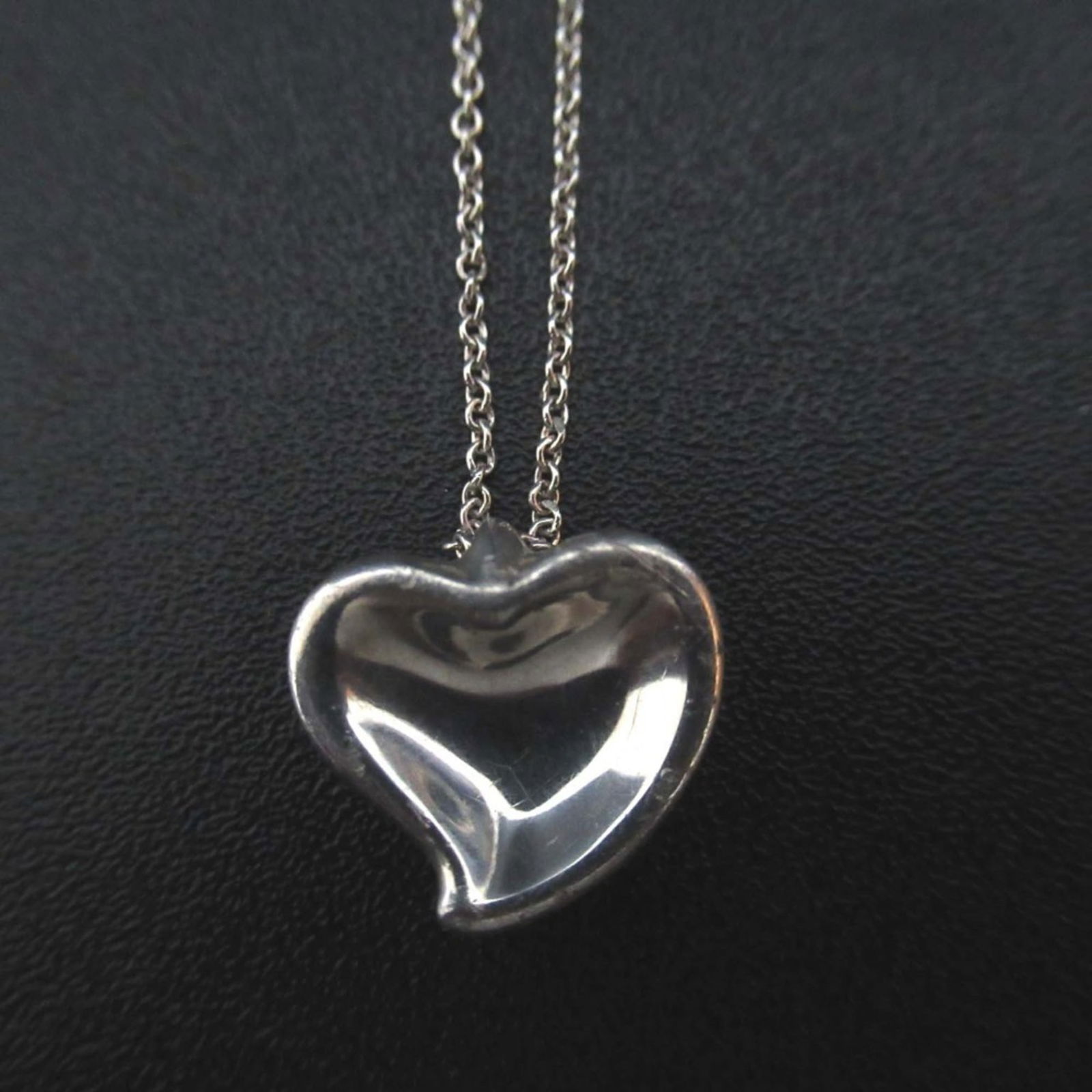 Women's Tiffany & Co. Elsa Peretti Full Heart Necklace Pendant 925SV Silver (1 of 5)