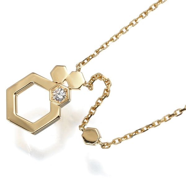 Gold Chaumet Necklace Diamond Bee De Chaumet Honeycomb 18K 750 Yellow: Gold Chaumet Necklace Diamond Bee De Chaumet Honeycomb 18K 750 Yellow This listing features Gold Chaumet Necklace Diamond Bee De Chaumet Honeycomb 18K 750 Yellow. Item specifics are provided below. 
