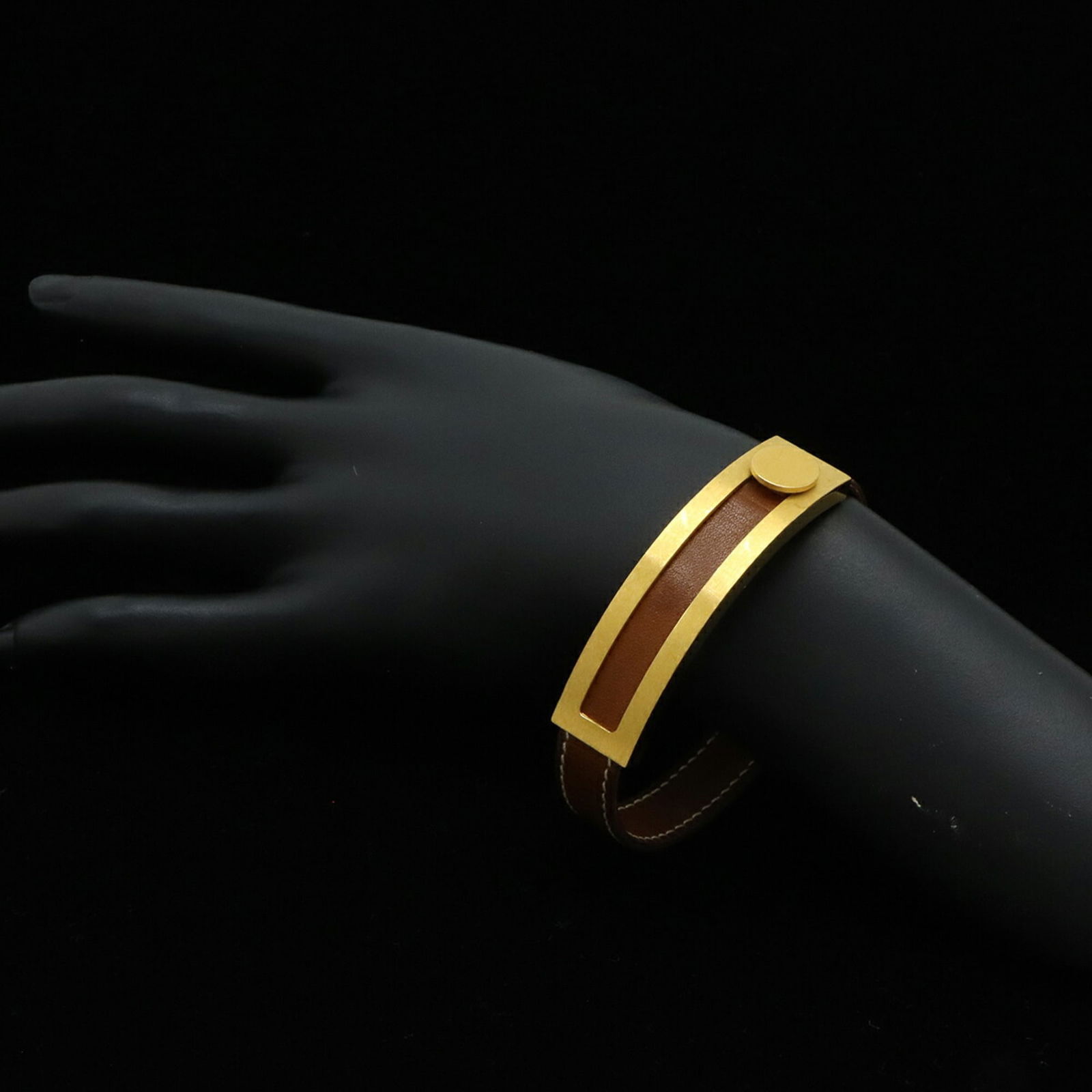 Leather Hermes Charm Bracelet - 7