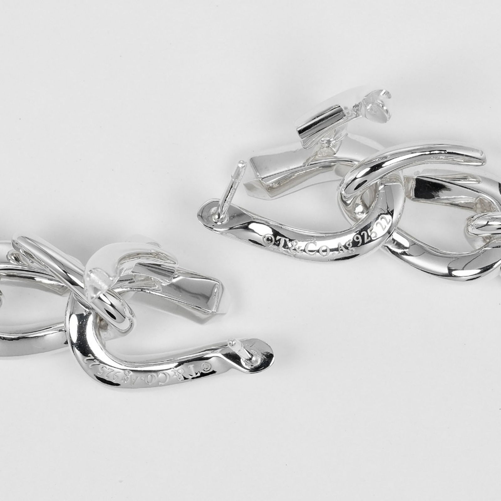 925 Tiffany Drop Earrings Silver - 4