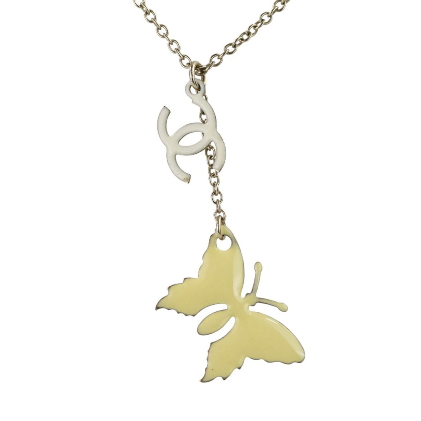 Women's 08P CHANEL Coco Mark Butterfly Motif 2-Way Reversible Necklace Pink x Yellow: Women's 08P CHANEL Coco Mark Butterfly Motif 2-Way Reversible Necklace Pink x Yellow This listing features Women's 08P CHANEL Coco Mark Butterfly Motif 2-Way Reversible Necklace Pink x Yellow. Item
