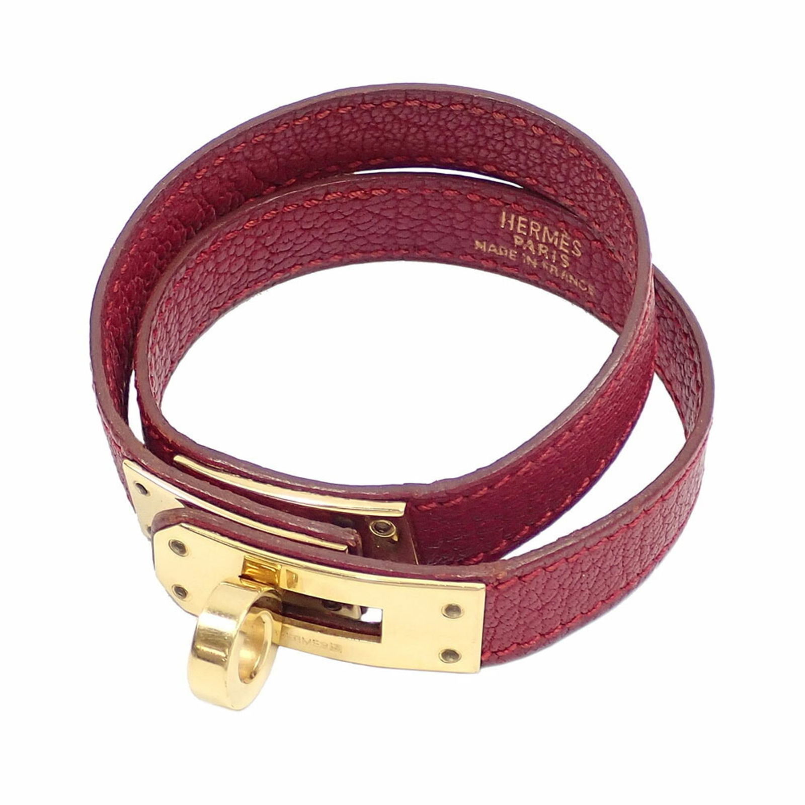 Gold Plating - Hermes Charm Bracelet Epsom Leather: Gold Plating - Hermes Charm Bracelet Epsom Leather This listing features Gold Plating - Hermes Charm Bracelet Epsom Leather. Item specifics are provided below. Item Specifics: Brand: Hermes Type: Char