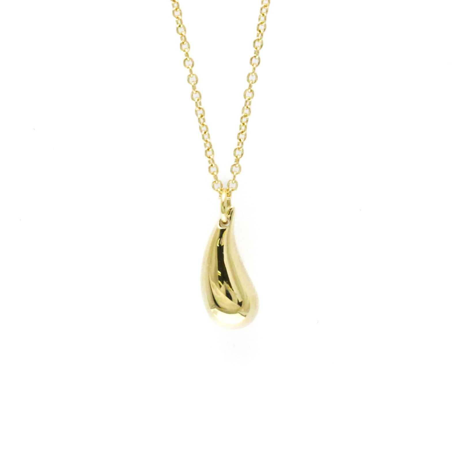 Men Fashion Pendant Necklace (Gold) - Tiffany Teardrop Necklace Yellow Gold (18K) No Stone Women (1 of 13)
