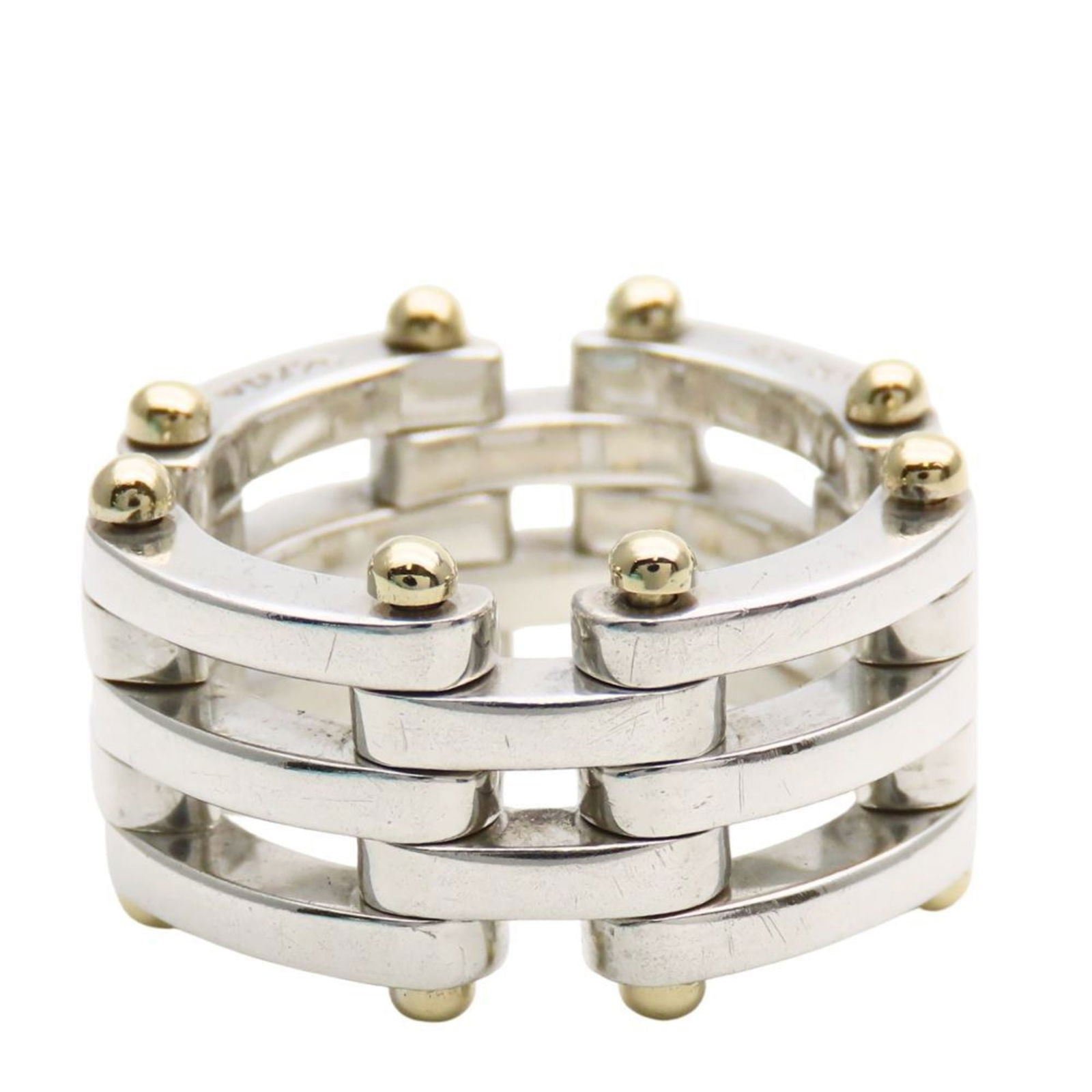 Yellow Gold (18K) - Tiffany Band Ring Silver 925: Yellow Gold (18K) - Tiffany Band Ring Silver 925 This listing features Yellow Gold (18K) - Tiffany Band Ring Silver 925. Item specifics are provided below. Item Specifics: Brand: Tiffany Type: Band