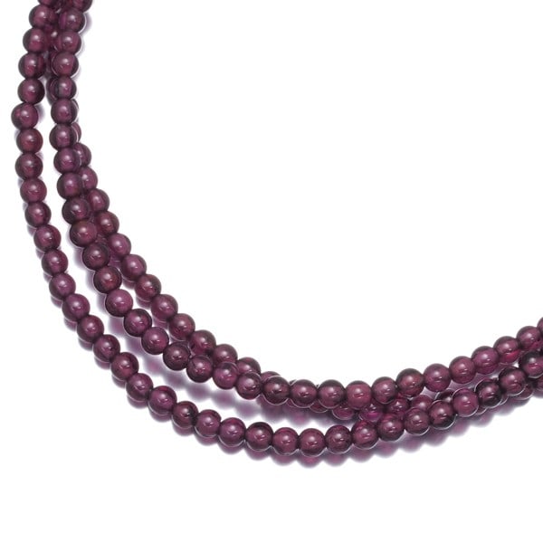 3-Strand Garnet Necklace 18K 750 Yellow Gold: 3-Strand Garnet Necklace 18K 750 Yellow Gold This listing features 3-Strand Garnet Necklace 18K 750 Yellow Gold. Item specifics are provided below. Item Specifics: Metal: Yellow Gold Metal Purity: