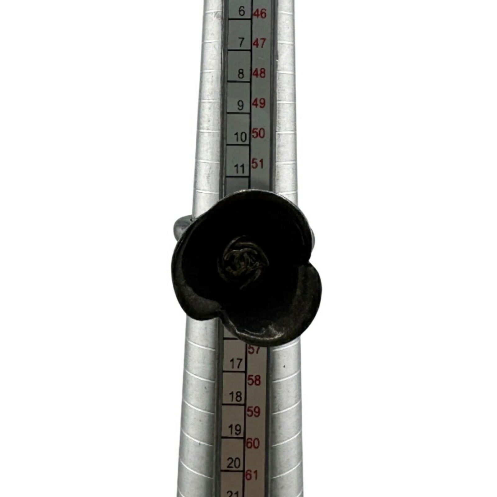 Silver Chanel Band Ring - 10