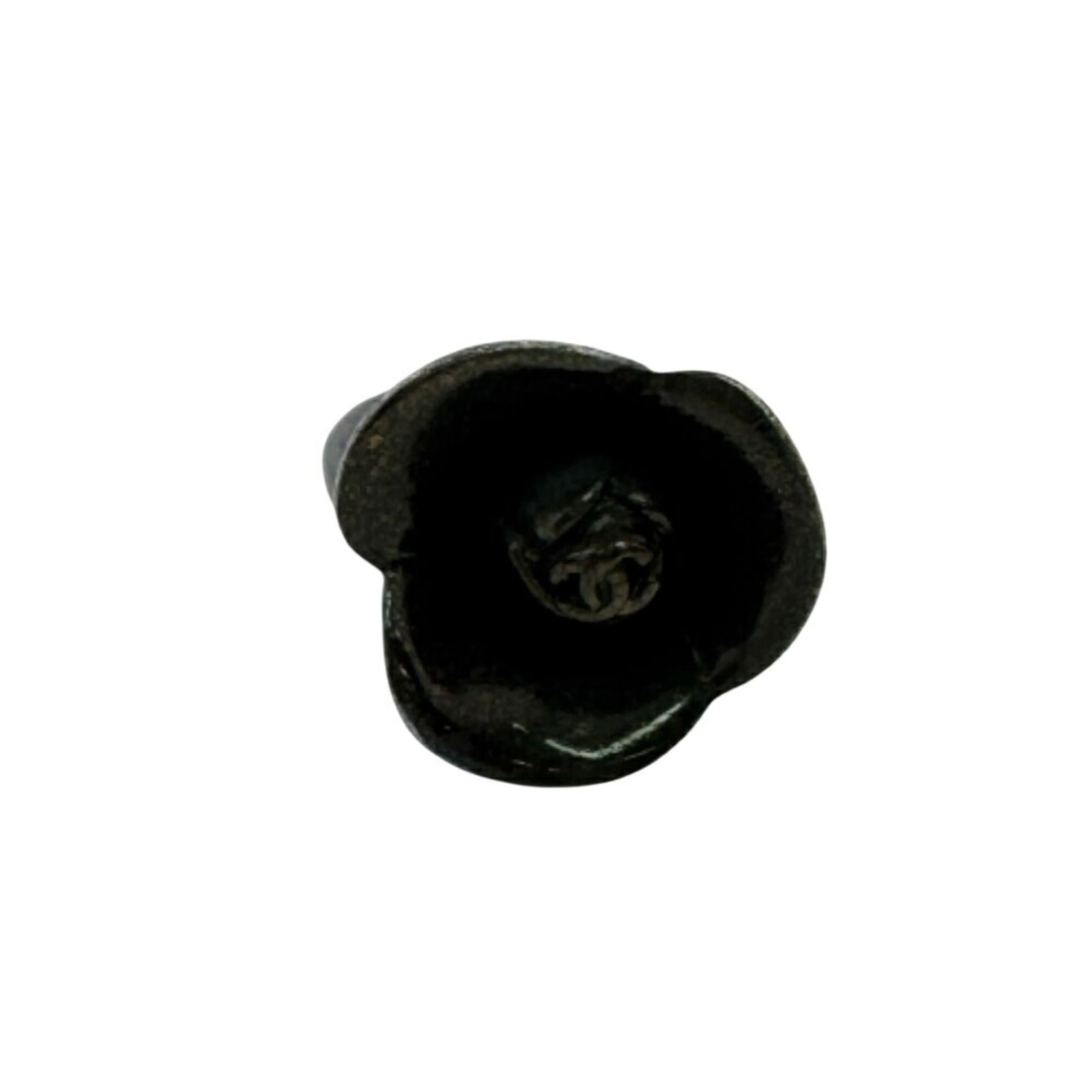 Silver Chanel Band Ring - 5