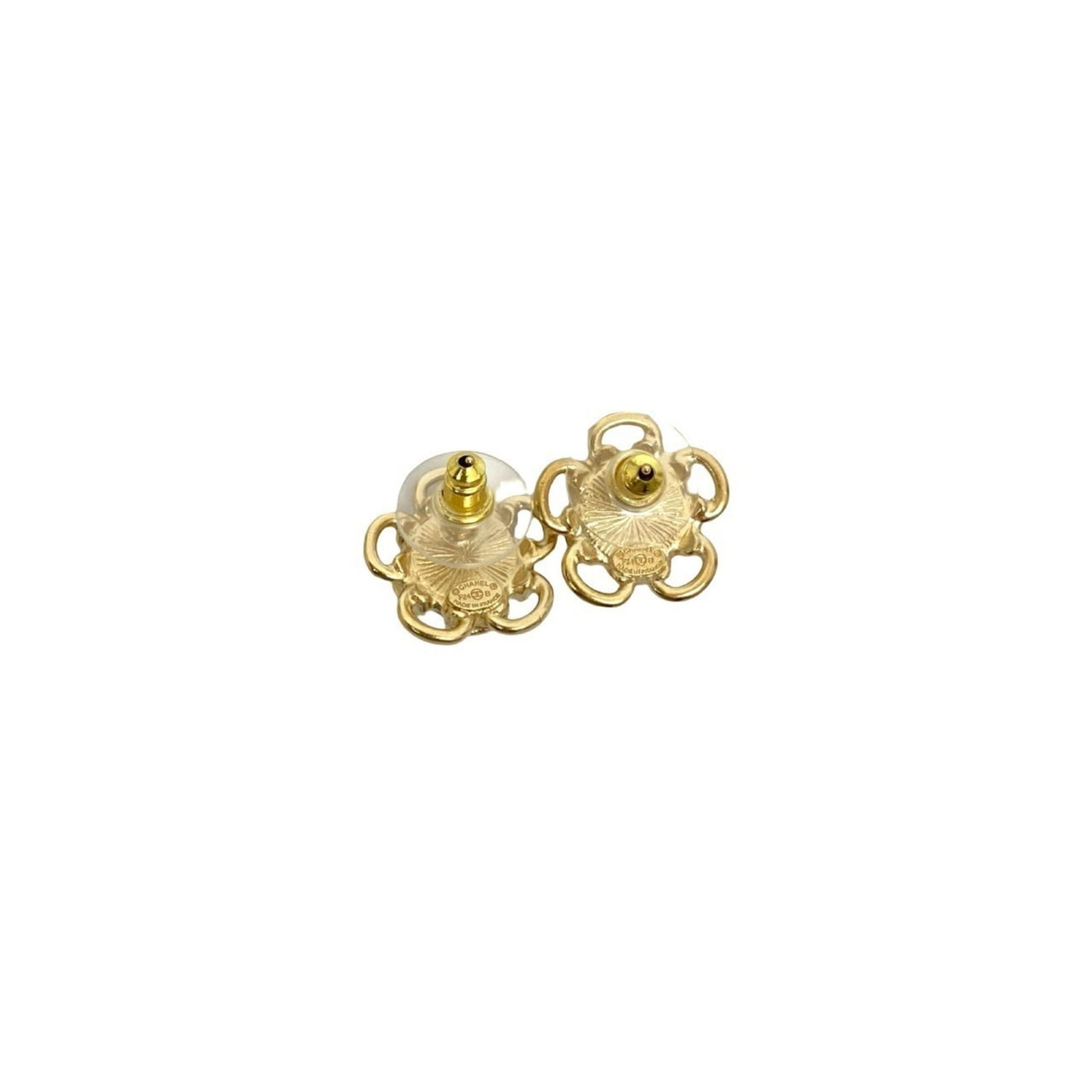 Plating Chanel Stud Earrings Gold - 5