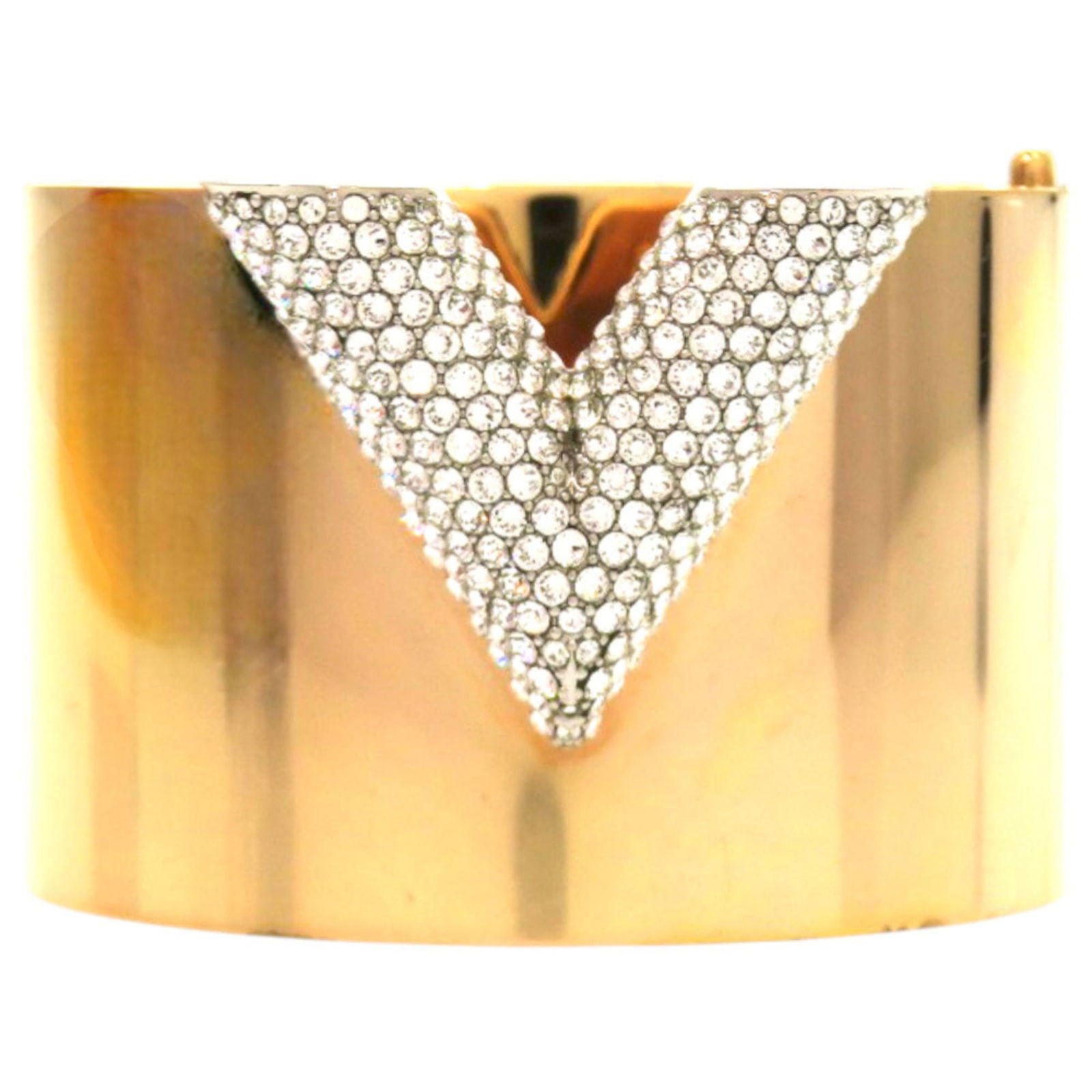 Rhinestone - Louis Vuitton Bangle Gold Plating - 3
