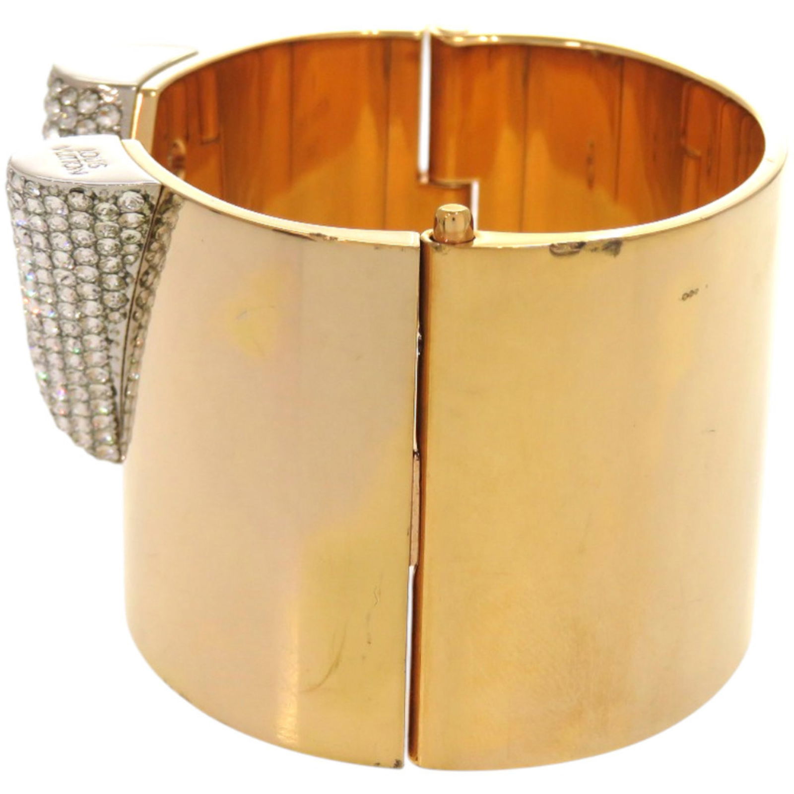 Rhinestone - Louis Vuitton Bangle Gold Plating - 5