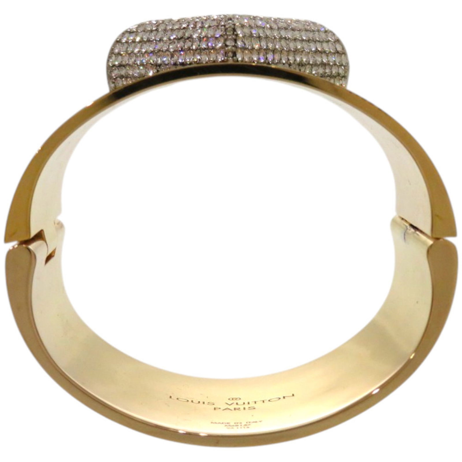 Rhinestone - Louis Vuitton Bangle Gold Plating - 6