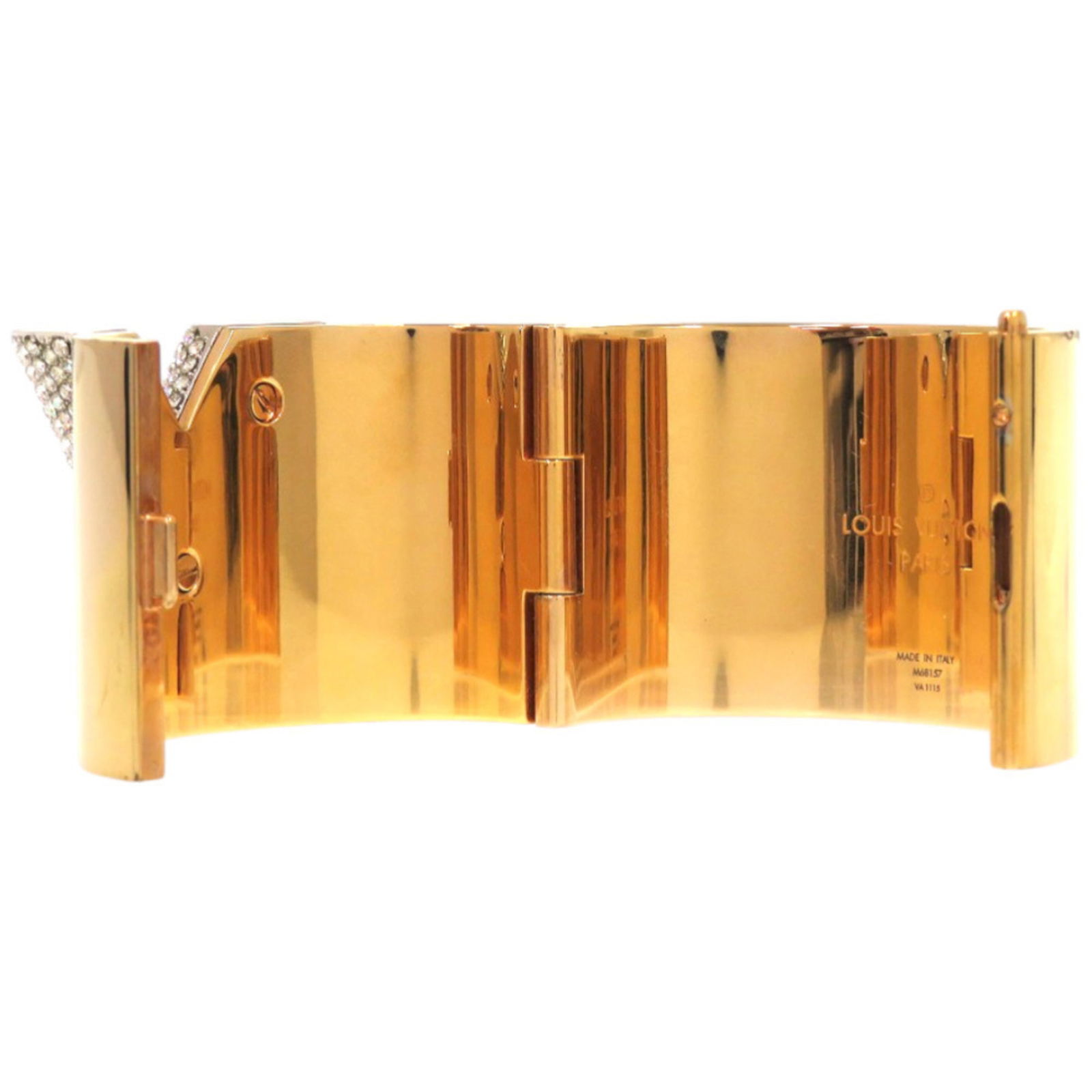 Rhinestone - Louis Vuitton Bangle Gold Plating - 7