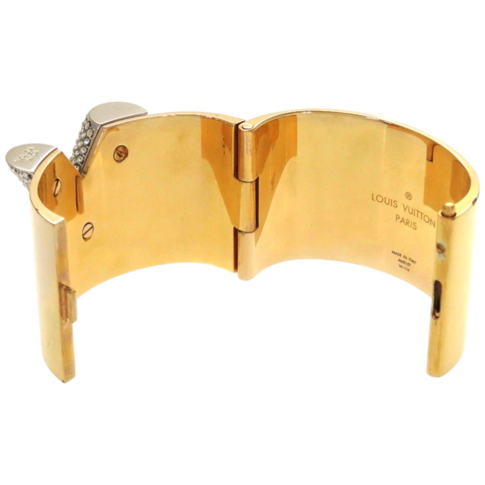 Rhinestone - Louis Vuitton Bangle Gold Plating - 8