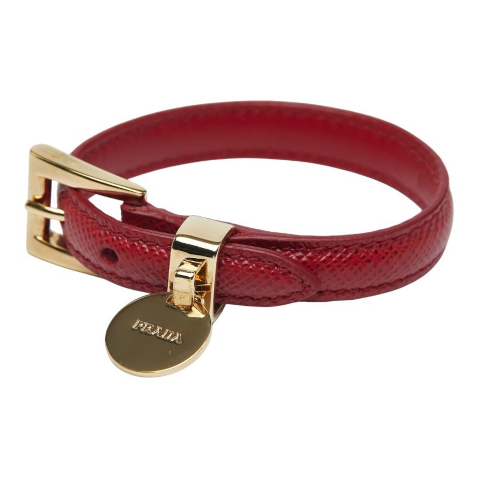 Leather Prada Charm Bracelet - 2