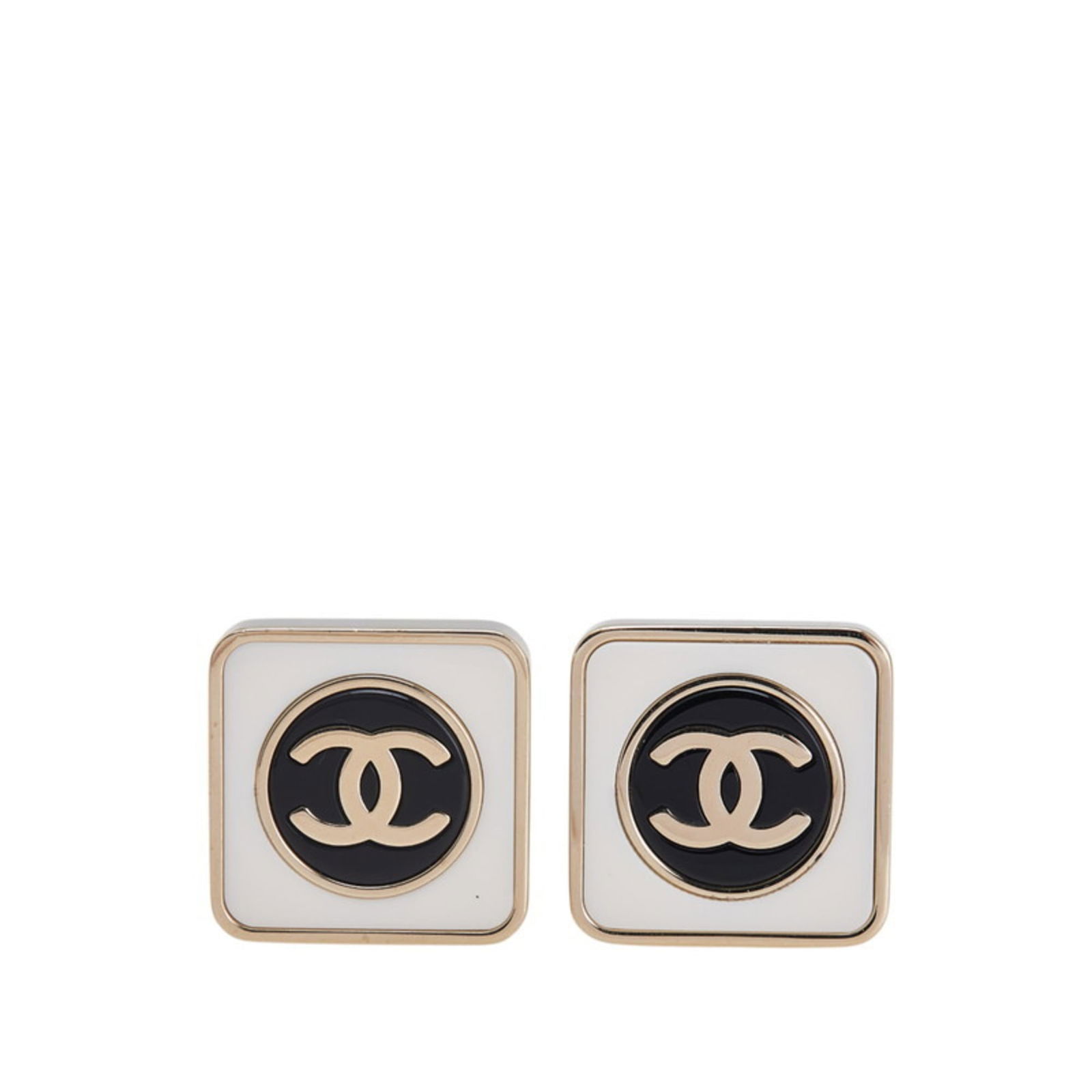 Earrings Chanel Stud: Earrings Chanel Stud This listing features Earrings Chanel Stud. Item specifics are provided below. Item Specifics: Brand: Chanel Type: Stud Earrings Gender: Women Color: Black, Gold, White Size (Hxwx