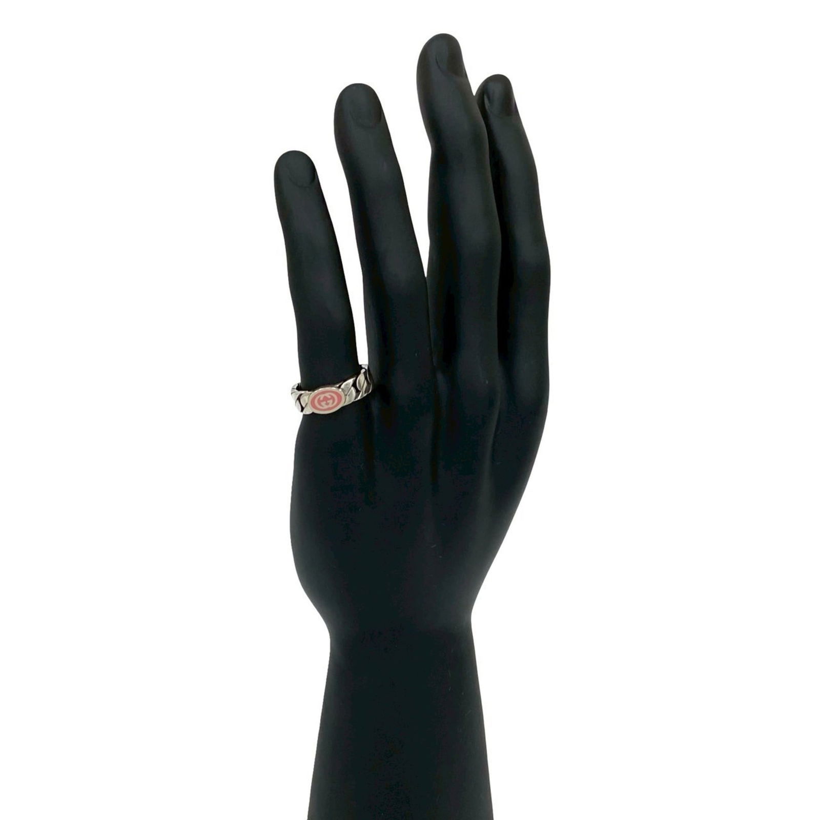 925 Gucci Band Ring Silver: 925 Gucci Band Ring Silver This listing features 925 Gucci Band Ring Silver. Item specifics are provided below. Item Specifics: Brand: Gucci Type: Band Ring Gender: Women Color: Pink, Silver