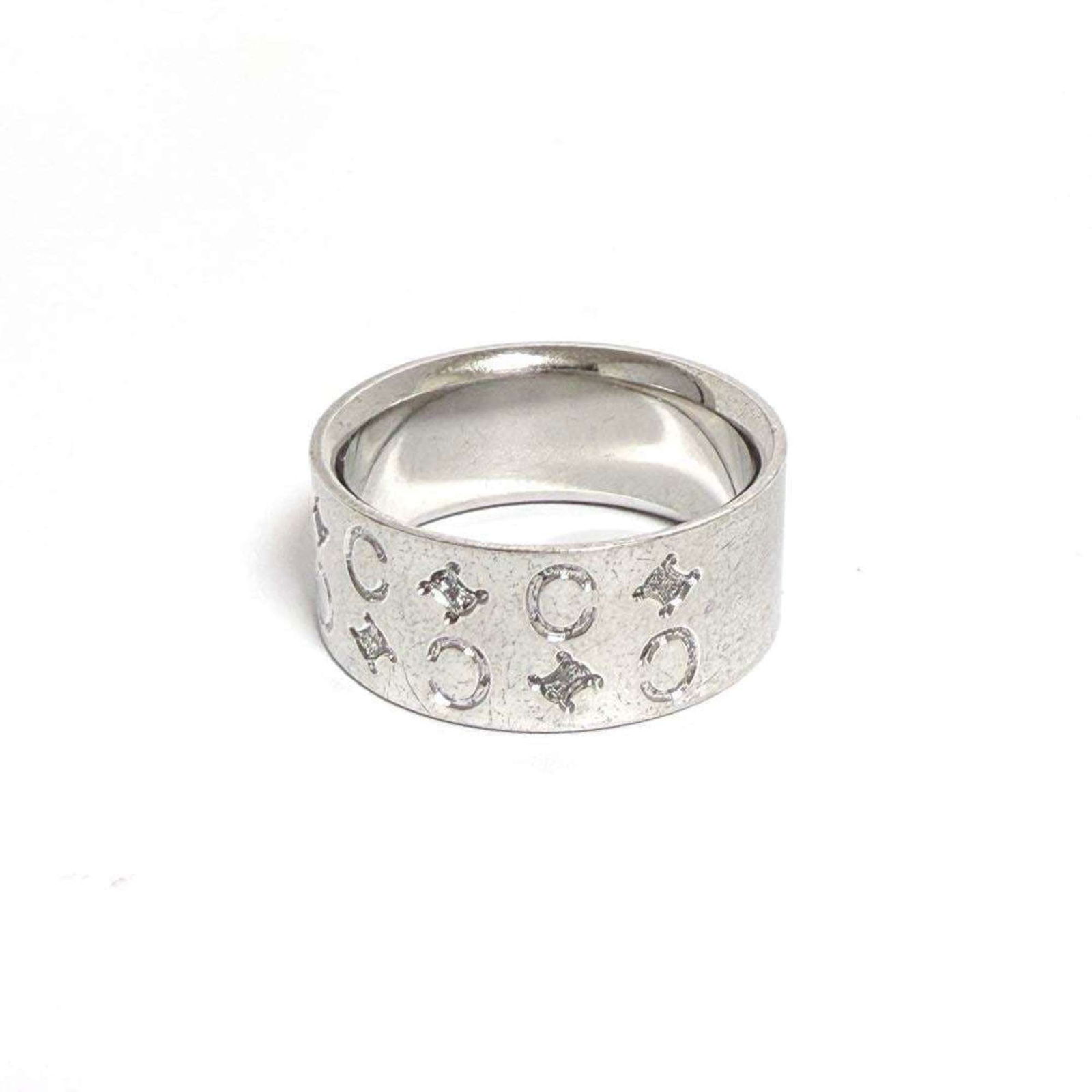 Silver Celine Band Ring - 3