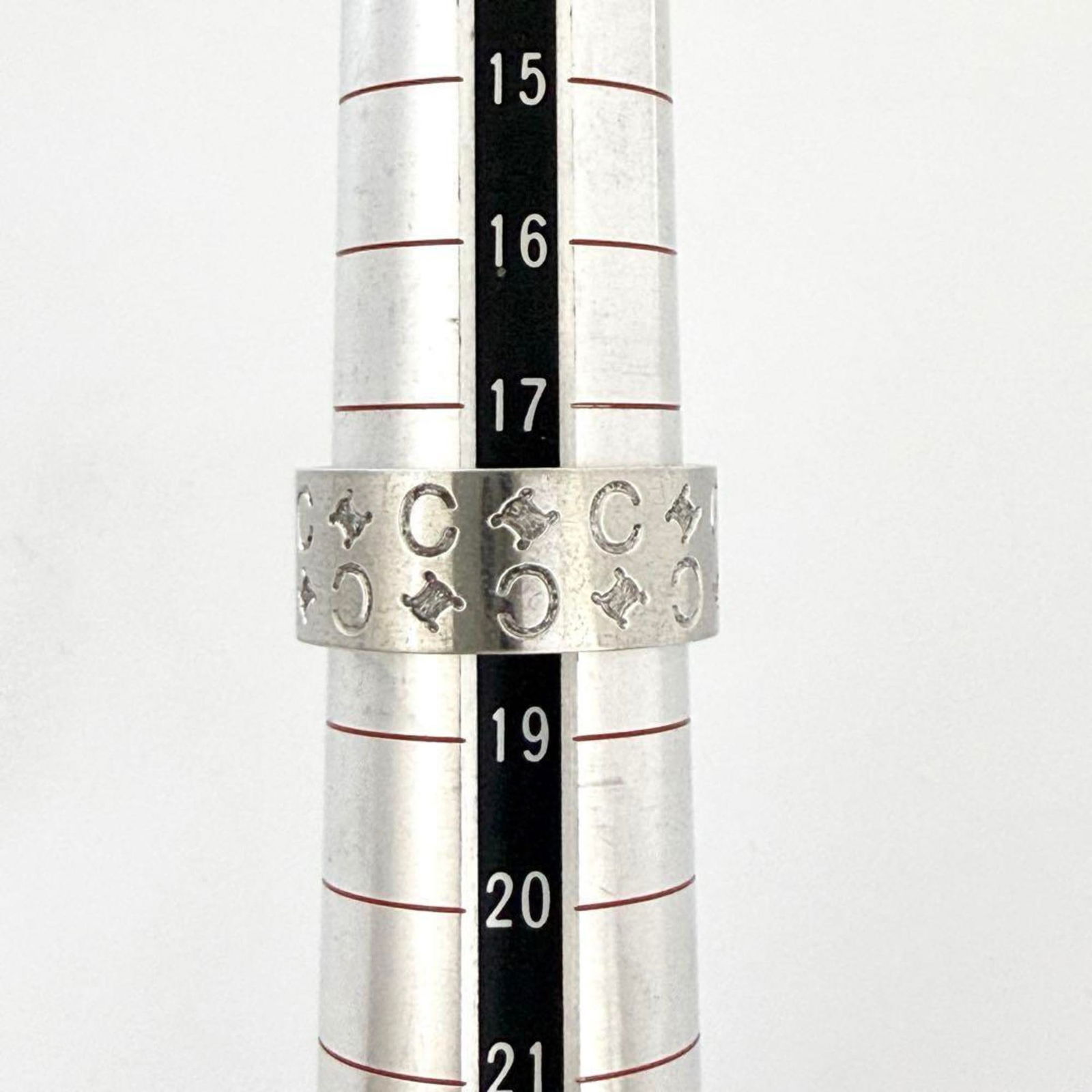 Silver Celine Band Ring - 6