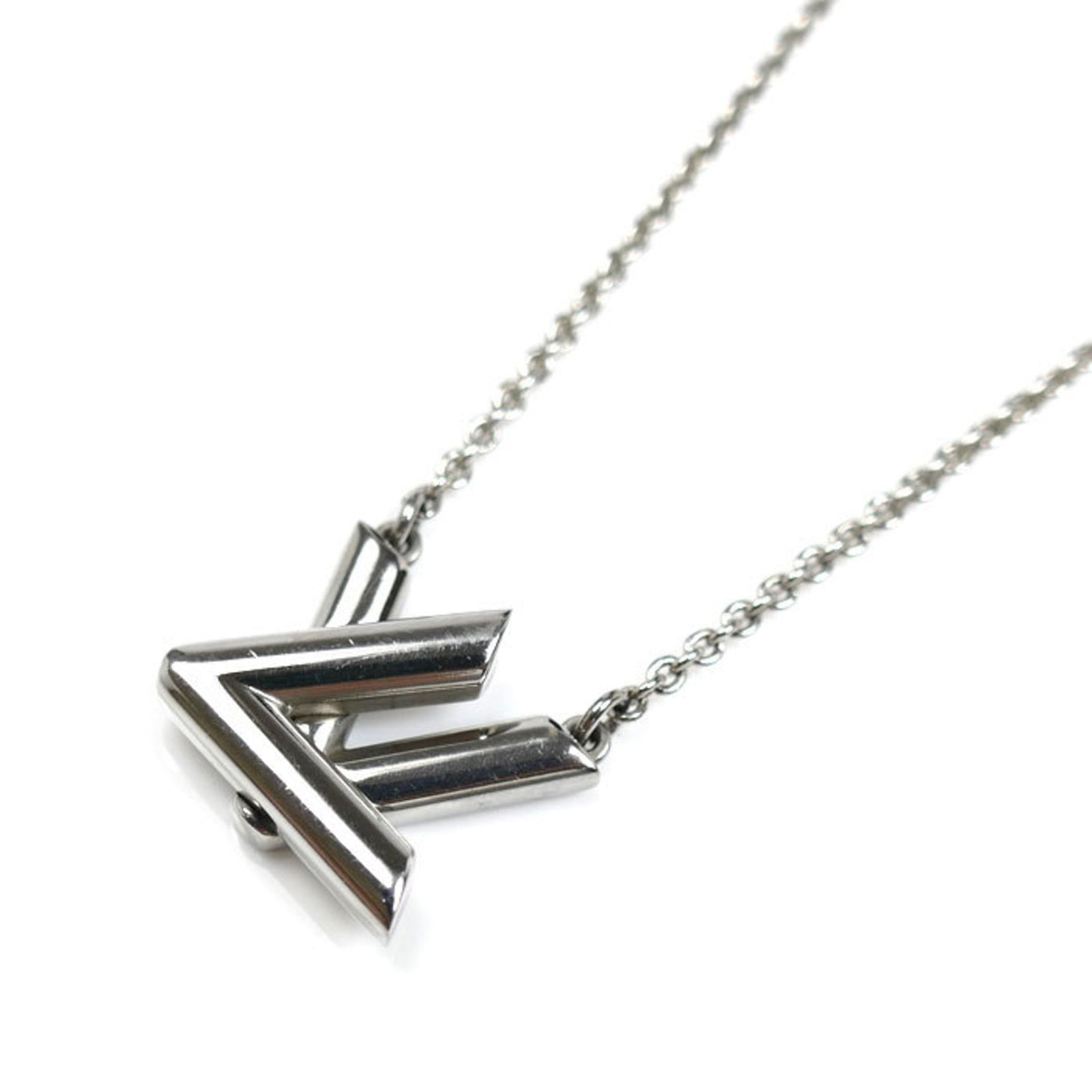 Women's LOUIS VUITTON Louis Vuitton Metal GO-14 Necklace M01872 40-46cm (1 of 6)