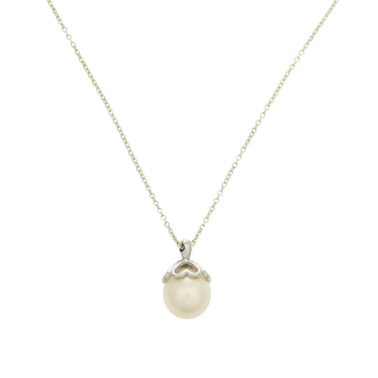 Co. Tiffany Heart 925 Sterling Silver Pearl Necklace 0752 TIFFANY &: Co. Tiffany Heart 925 Sterling Silver Pearl Necklace 0752 TIFFANY & This listing features Co. Tiffany Heart 925 Sterling Silver Pearl Necklace 0752 TIFFANY &. Item specifics are provided below. Item