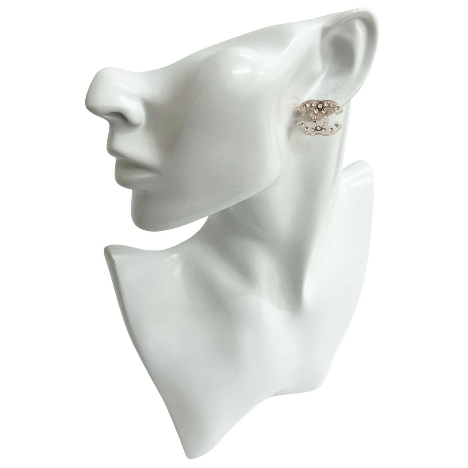 Plastic Chanel Stud Earrings