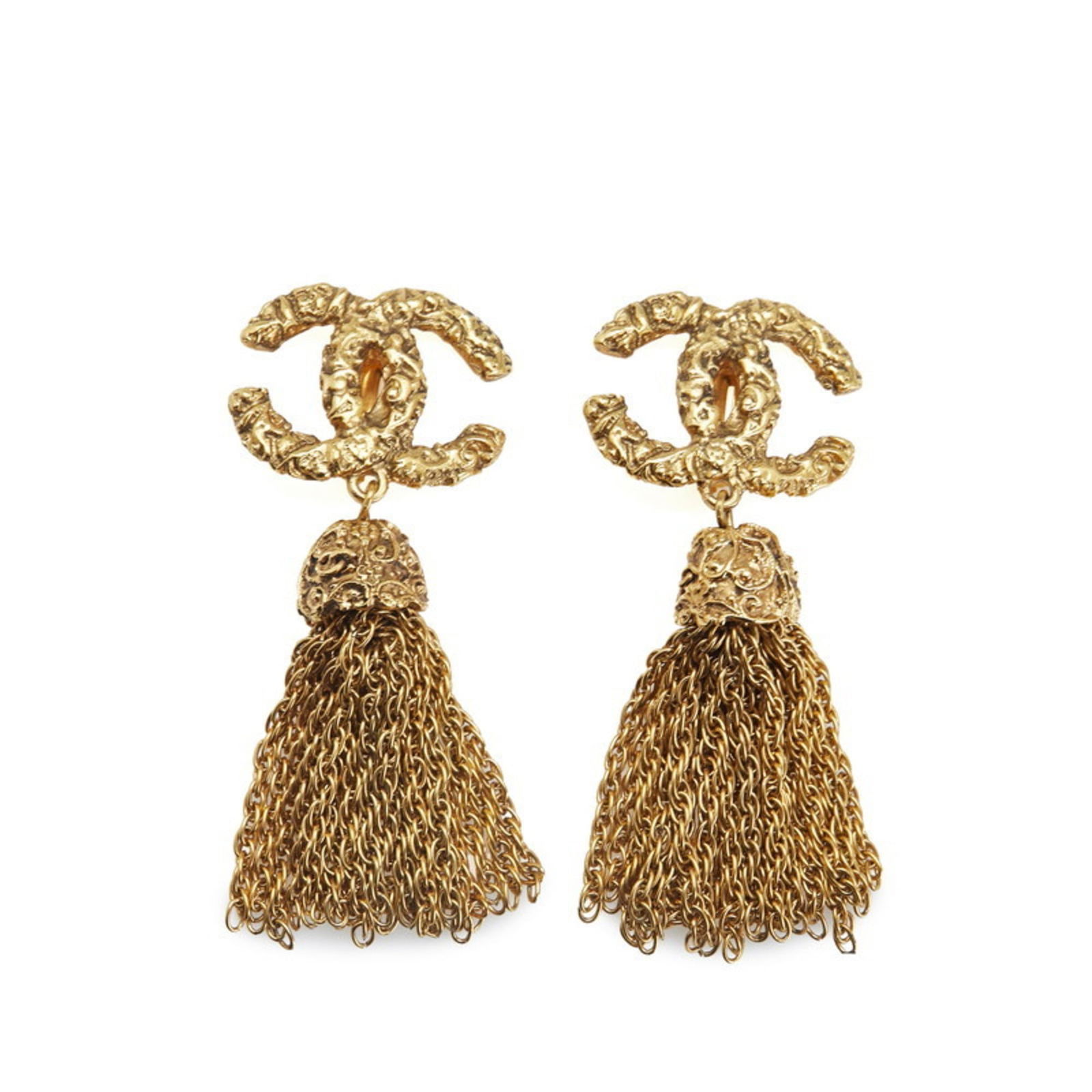 Earrings Chanel Clip: Earrings Chanel Clip This listing features Earrings Chanel Clip. Item specifics are provided below. Item Specifics: Brand: Chanel Type: Clip Earrings Gender: Women Color: Gold Season: Vintage Size (Hx