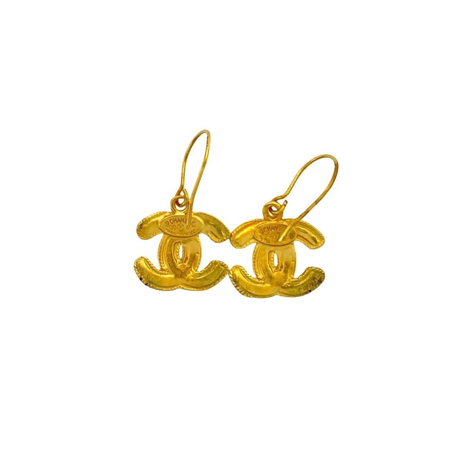 Plating Chanel Stud Earrings Gold - 6