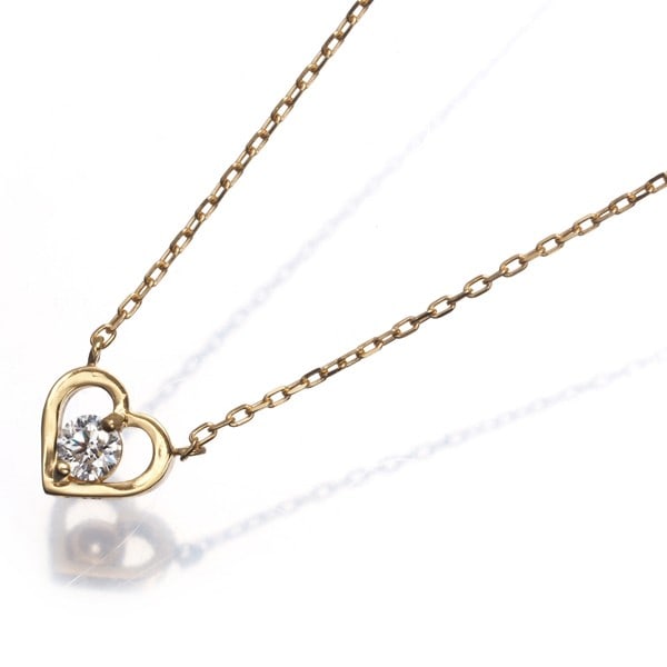 Gold Vendome Necklace Diamond Heart 18K 750 Yellow (1 of 4)