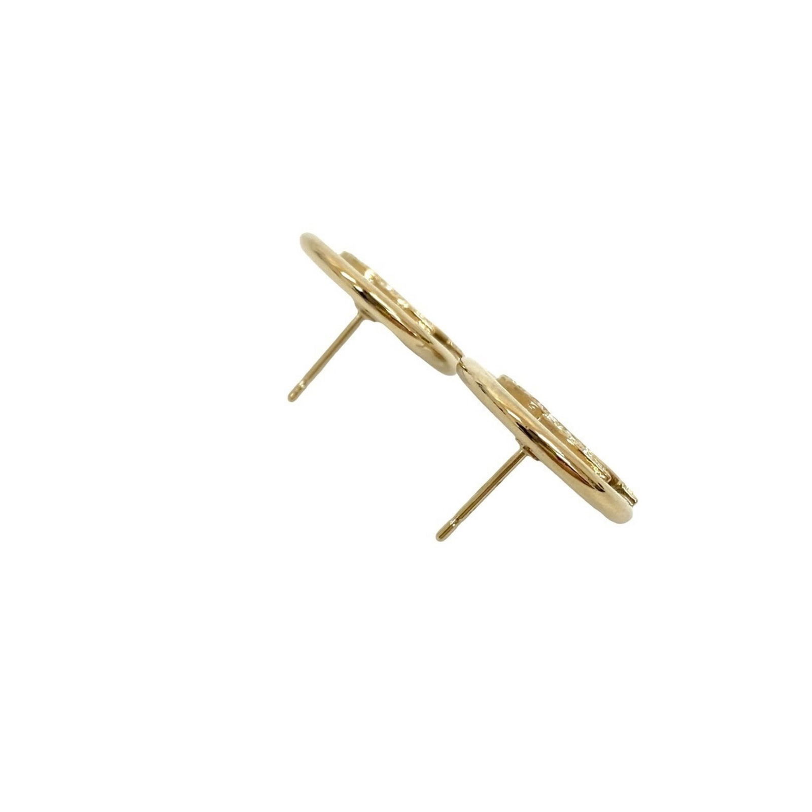 Plating Chanel Stud Earrings Gold - 3