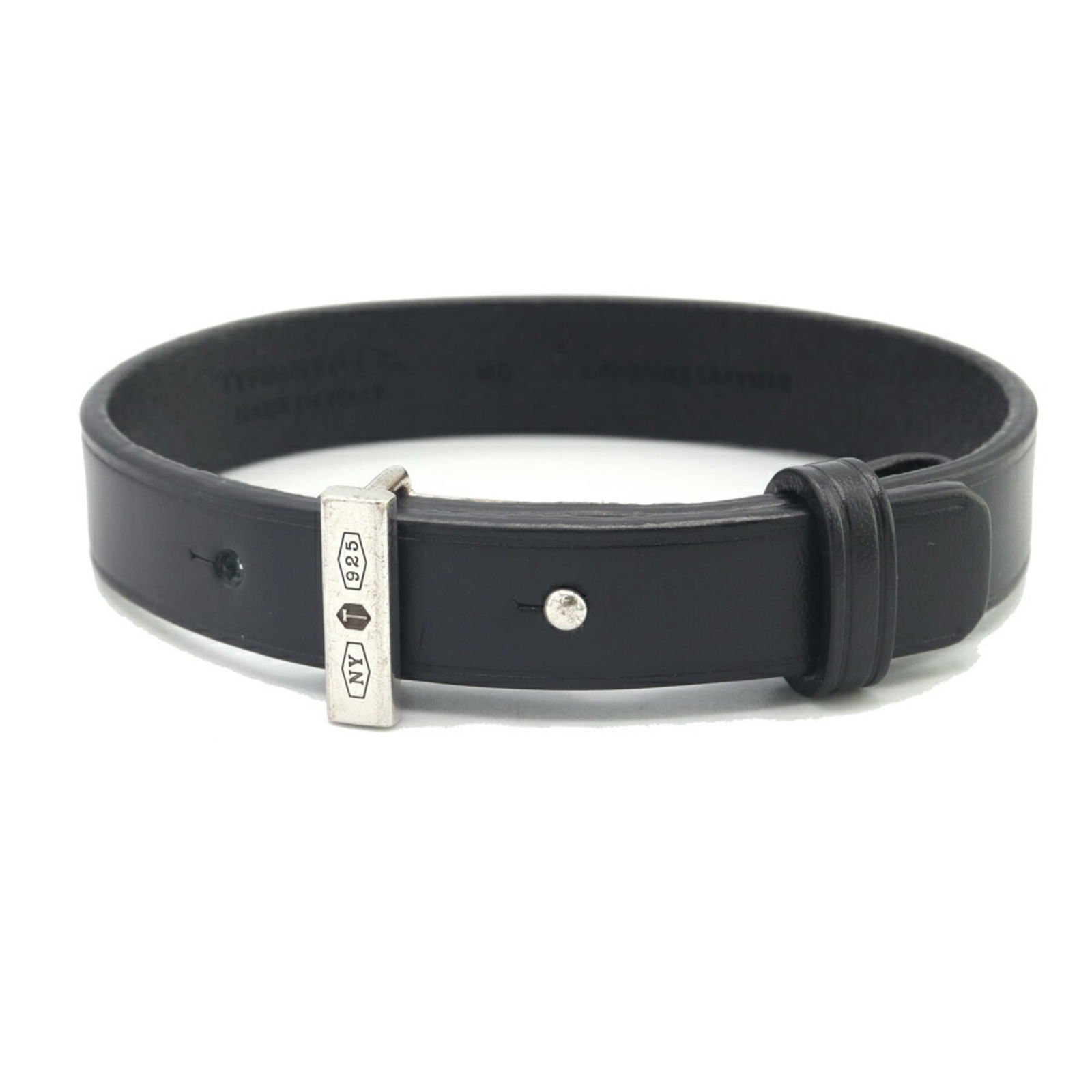 Sterling Silver 925 - Tiffany Charm Bracelet Leather: Sterling Silver 925 - Tiffany Charm Bracelet Leather This listing features Sterling Silver 925 - Tiffany Charm Bracelet Leather. Item specifics are provided below. Item Specifics: Brand: Tiffany