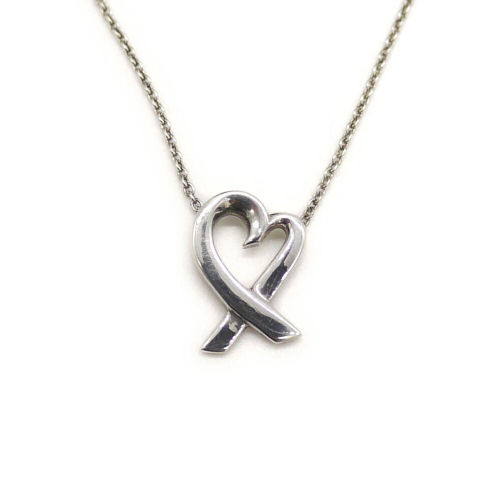 Chain TIFFANY & Co. Tiffany Paloma Picasso Loving Heart Necklace Silver 925 Azuki (1 of 6)