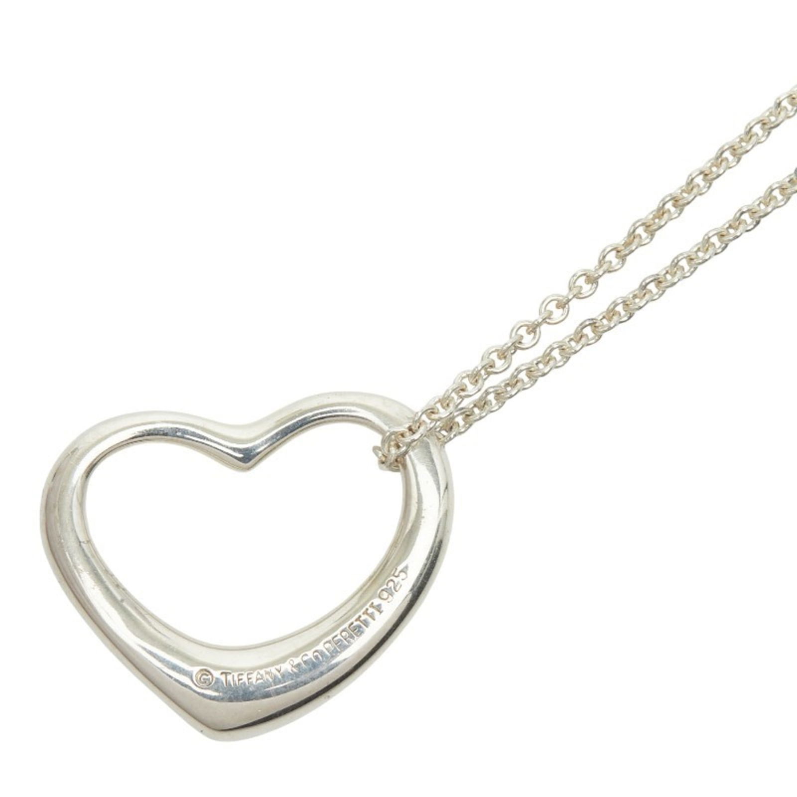 Women. Tiffany & Co. Open Heart Necklace in 925 Sterling Silver for (1 of 7)
