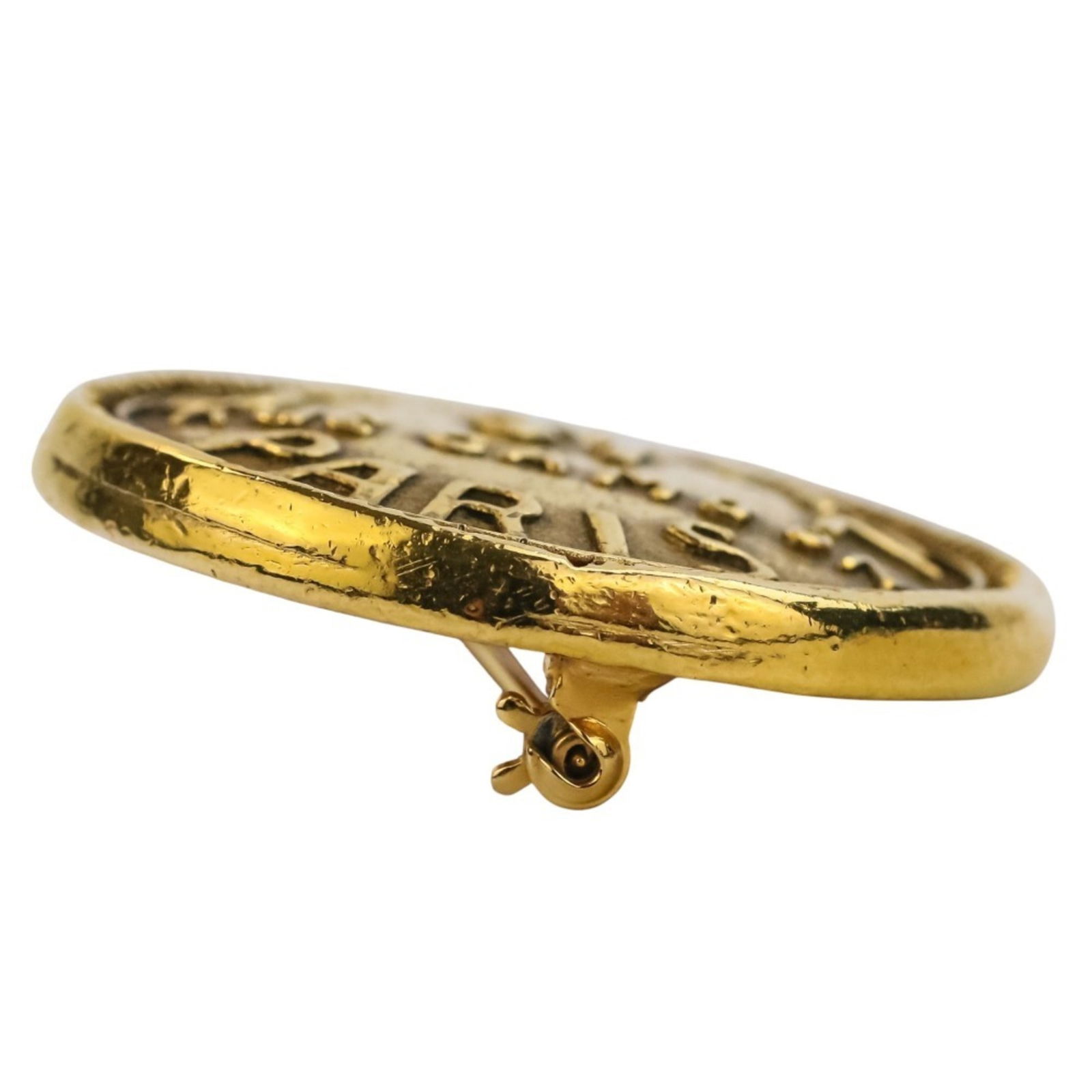Brass Chanel Brooch - 3