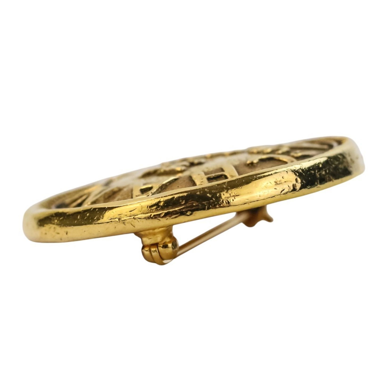 Brass Chanel Brooch - 5