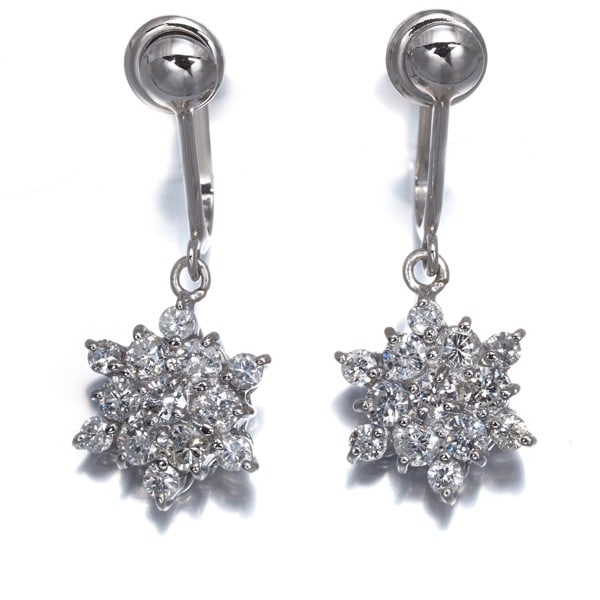 Platinum Diamond 0.54Ct/ 0.54Ct Snowflake Drop Earrings 850: Platinum Diamond 0.54Ct/ 0.54Ct Snowflake Drop Earrings 850 This listing features Platinum Diamond 0.54Ct/ 0.54Ct Snowflake Drop Earrings 850. Item specifics are provided below. Item Specifics: