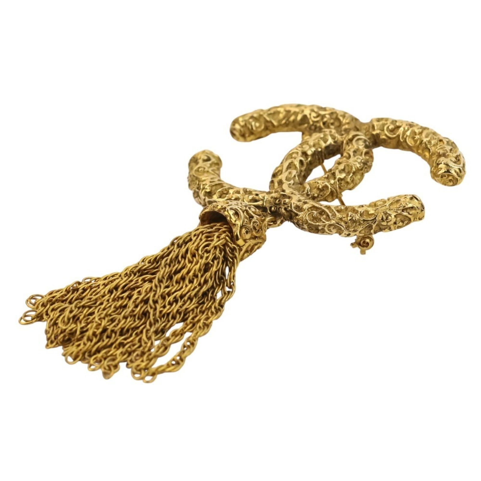 Brass Chanel Brooch - 2