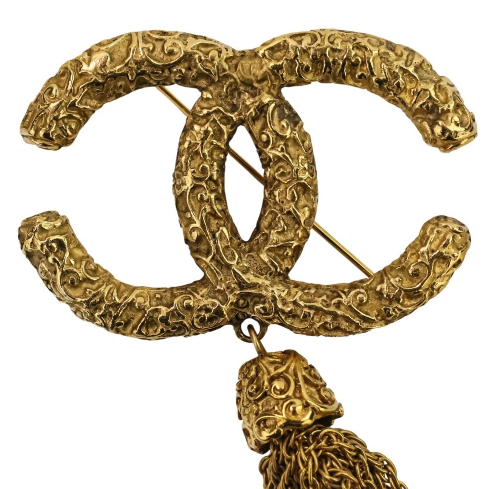 Brass Chanel Brooch - 6