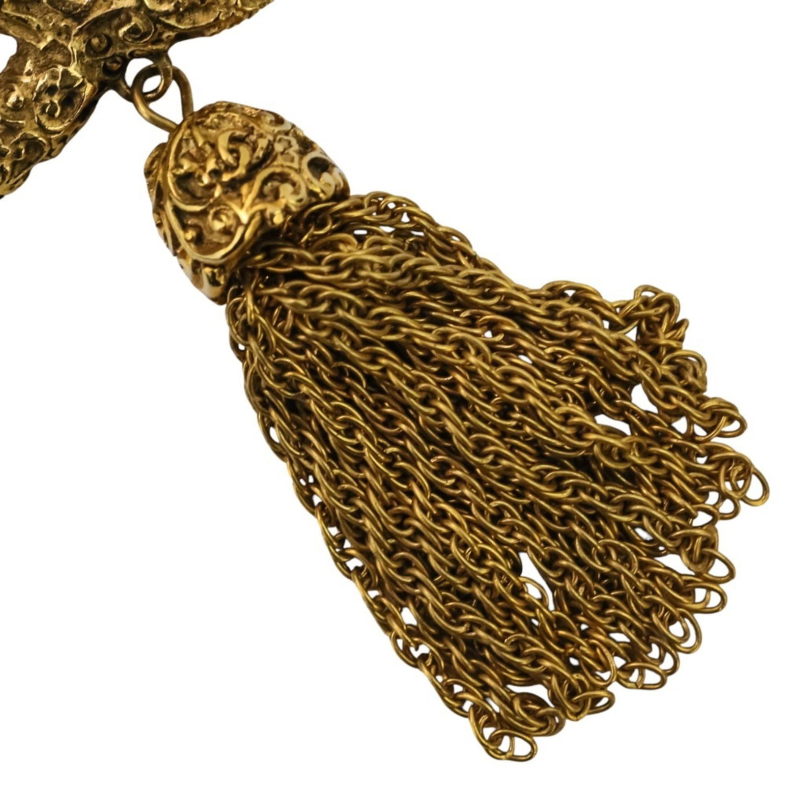 Brass Chanel Brooch - 7