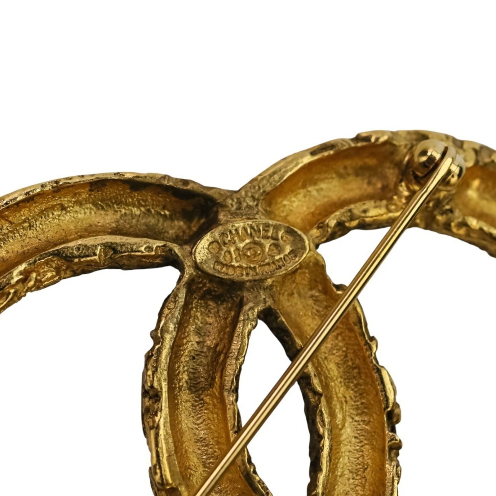 Brass Chanel Brooch - 9