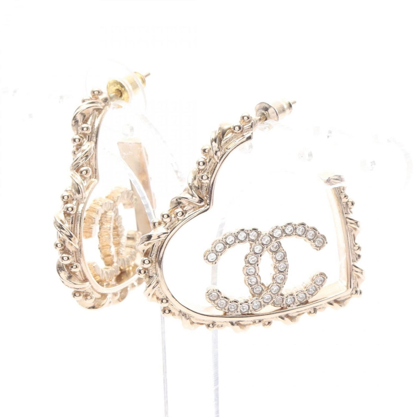 Rhinestone - Chanel Stud Earrings Gold Plating: Rhinestone - Chanel Stud Earrings Gold Plating This listing features Rhinestone - Chanel Stud Earrings Gold Plating. Item specifics are provided below. Item Specifics: Brand: Chanel Type: Stud