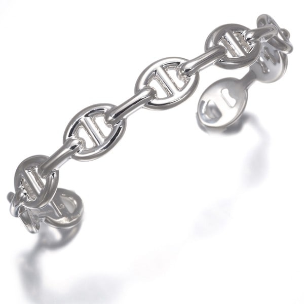 925 Hermes Bracelet Chaine D'Ancre Enchaine Bangle Lg Engraved Silver: 925 Hermes Bracelet Chaine D'Ancre Enchaine Bangle Lg Engraved Silver This listing features 925 Hermes Bracelet Chaine D'Ancre Enchaine Bangle Lg Engraved Silver. Item specifics are provided below. It