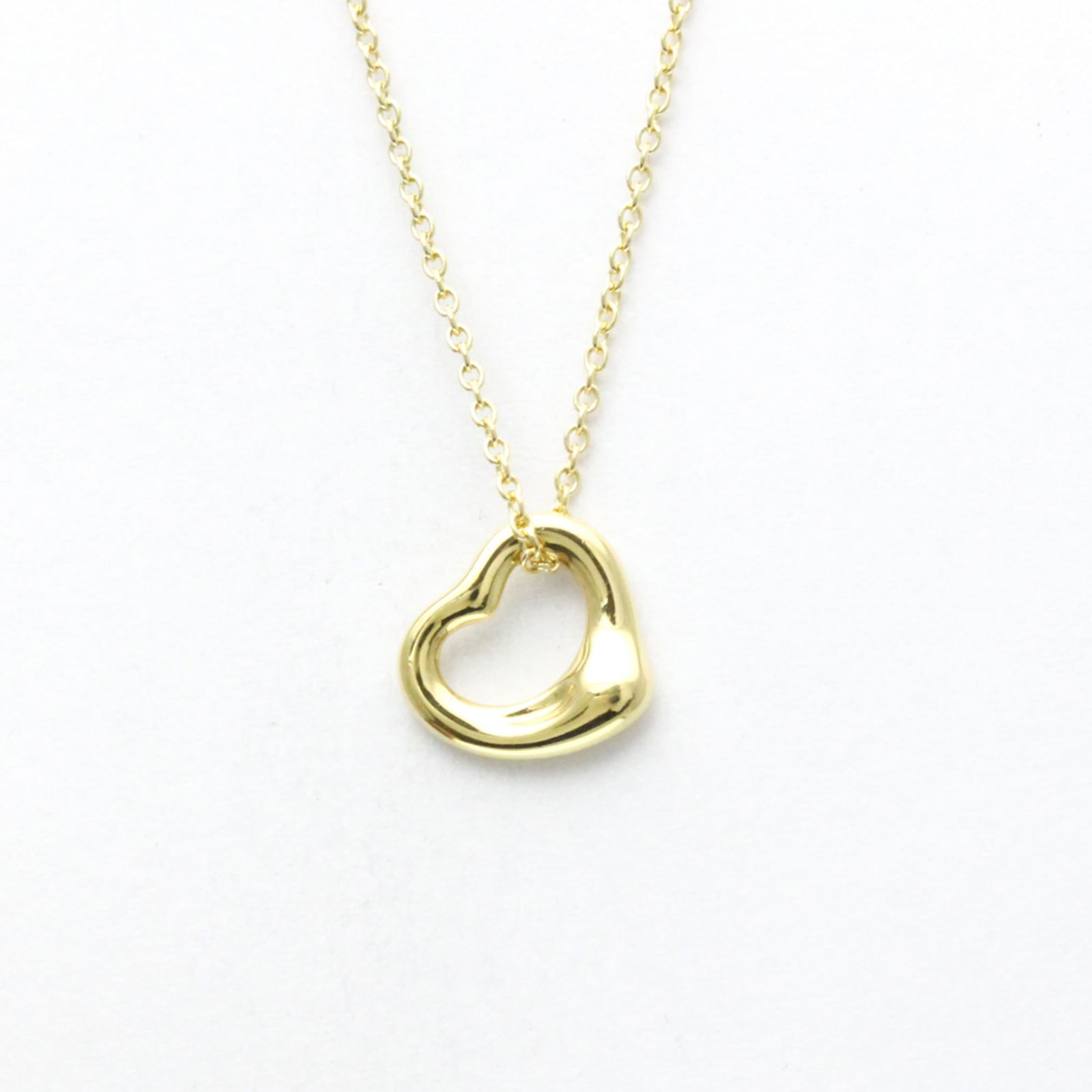 Women Fashion Pendant Necklace (Gold) - Tiffany Open Heart Yellow Gold (18K) No Stone Men (1 of 14)