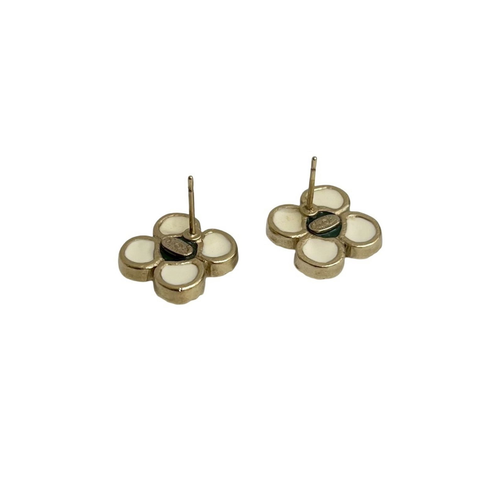 Plating Chanel Stud Earrings Gold - 5