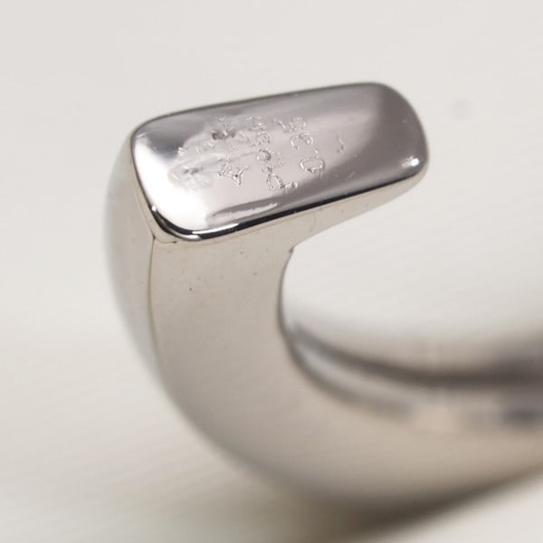 Platinum Gstv Single Earring Diamond 0.35Ct Hoop Pierring 950 - 5