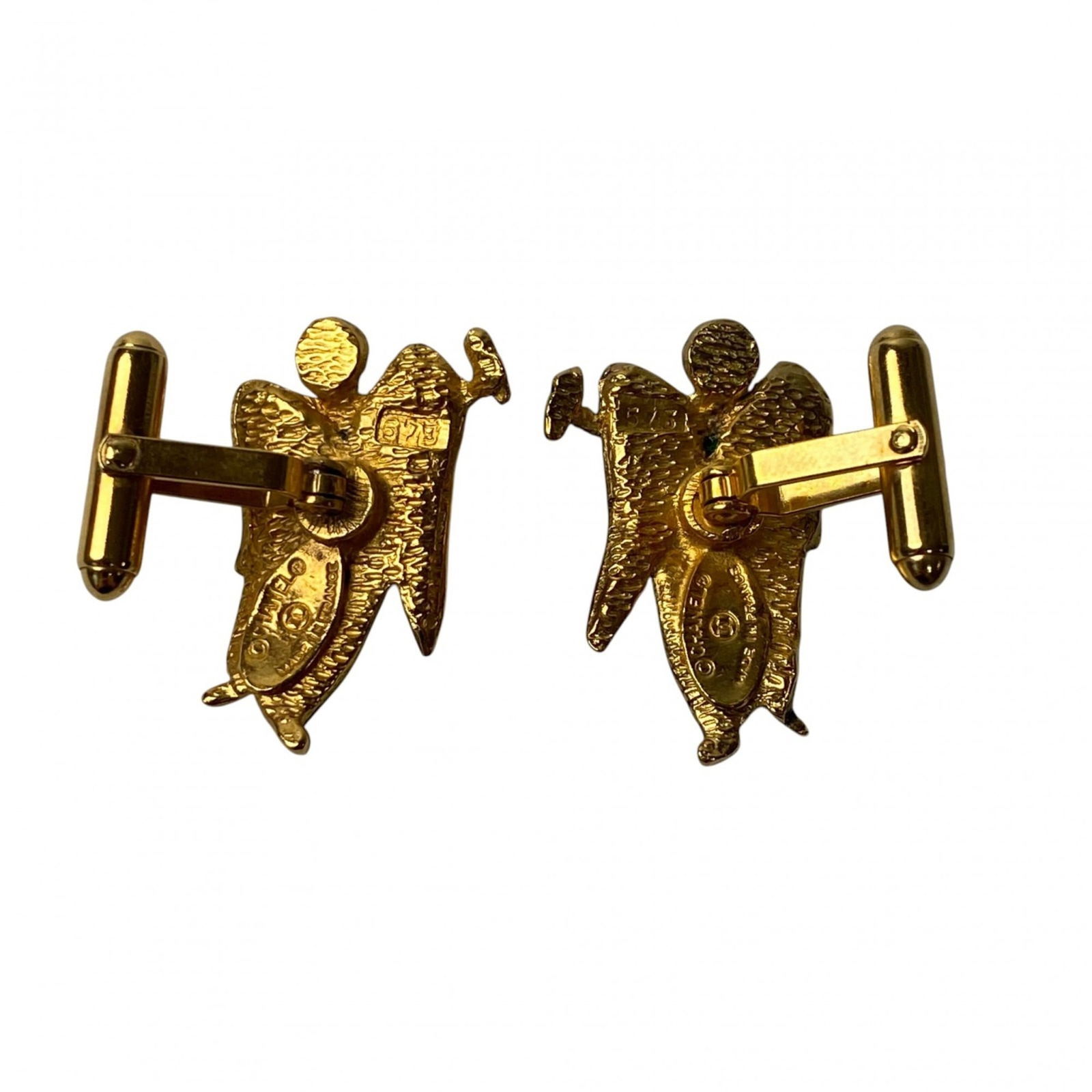 Plating Chanel Cufflinks Gold - 4