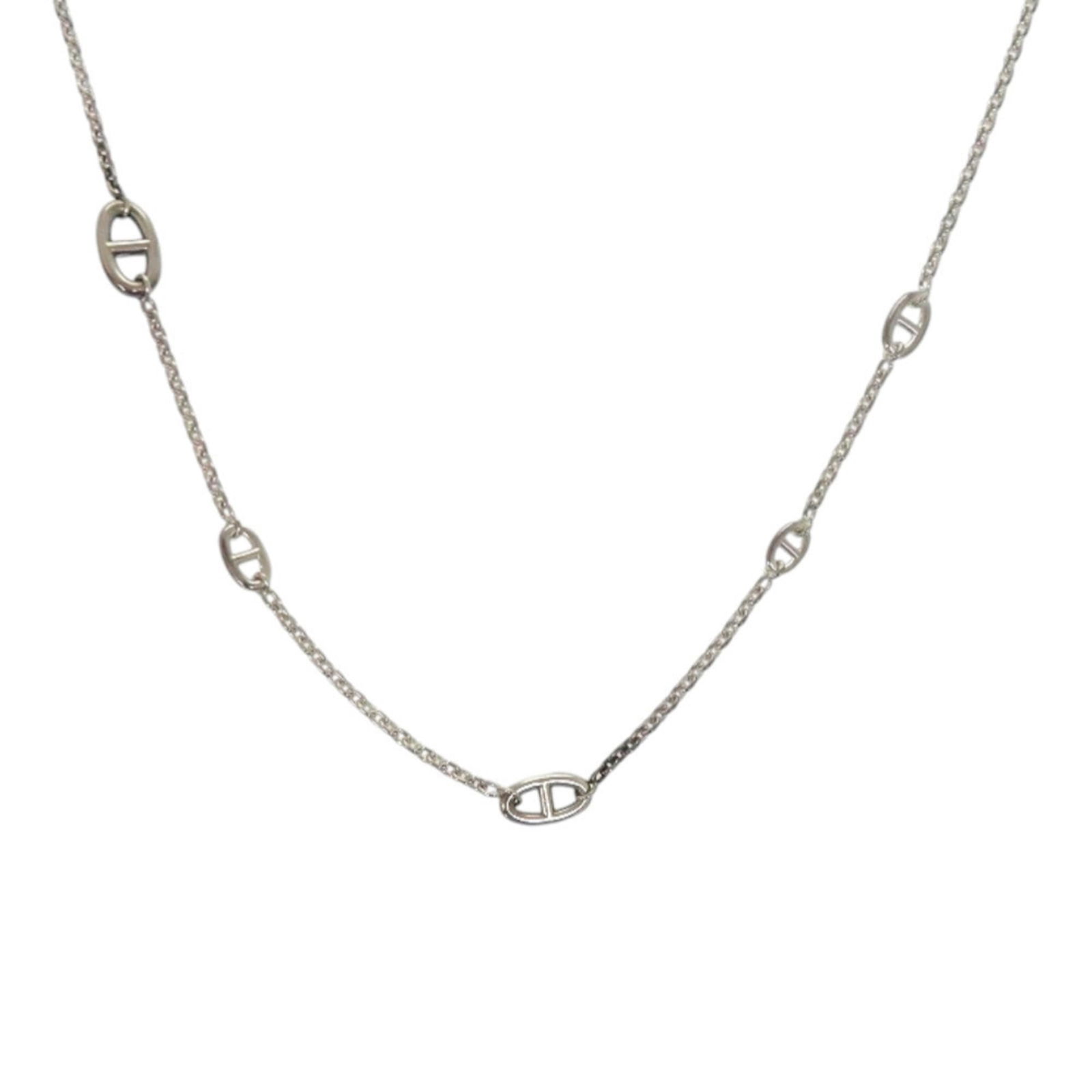 HERMES Chaine d'Ancre Silver 925 Necklace 1411 (1 of 9)