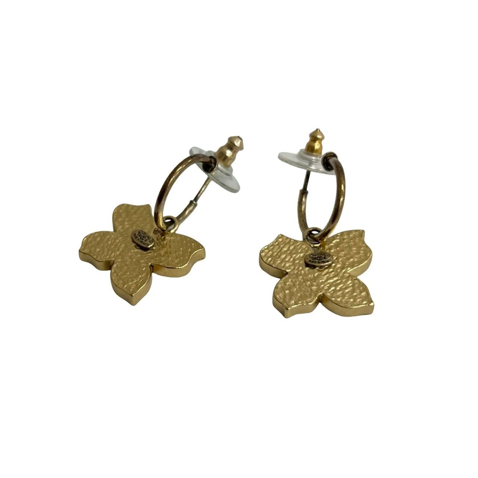 Plating Chanel Stud Earrings Gold - 4