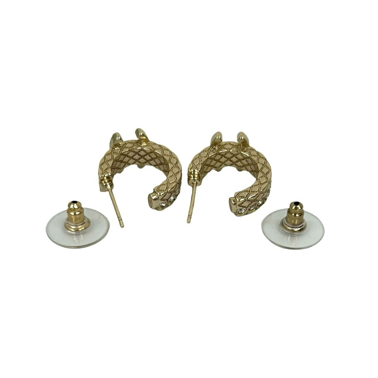 Plating Chanel Stud Earrings Gold - 5