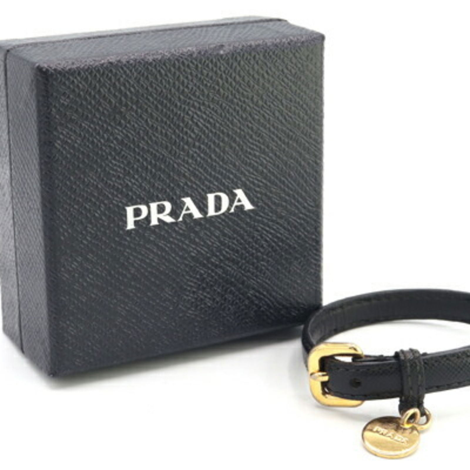 Leather Prada Charm Bracelet - 9